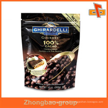 moisture proof laminatged material custom resealable stand up ziplock coffee bags with printing